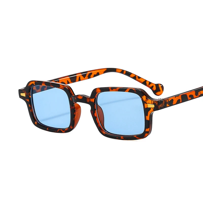 Luxurious Rectangle Sunglasses Women Oval Vintage Brand Designer