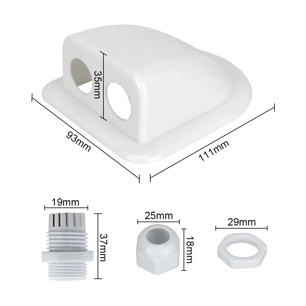 Caravan Solar Car Junction Box Cable Entry Gland Box Roof Wire Entry