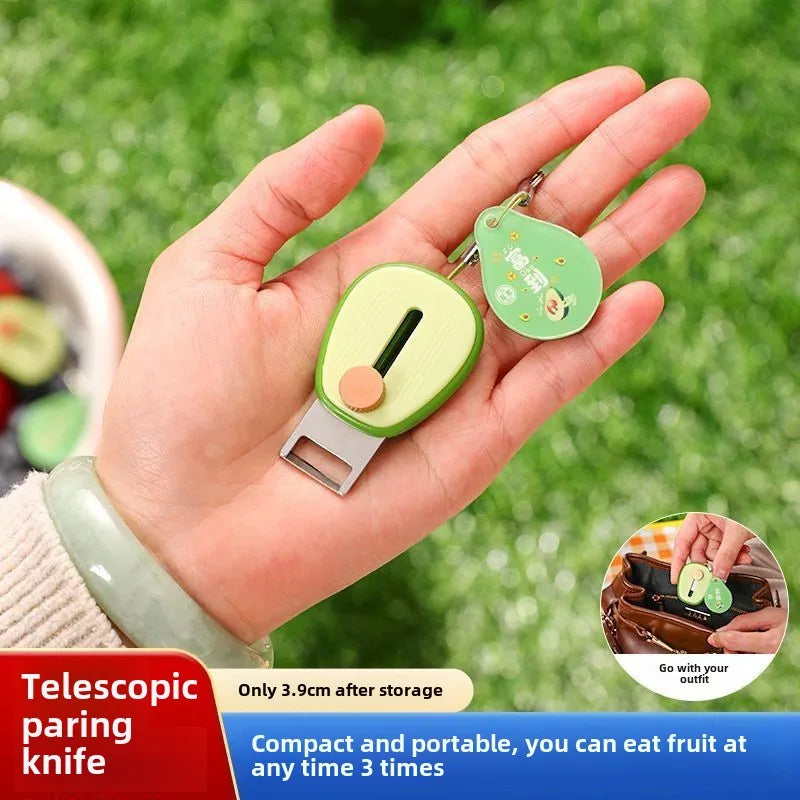 1/2Pcs Creative Avocado Shaped Fruit Peeling Knife Adjustable Kitchen