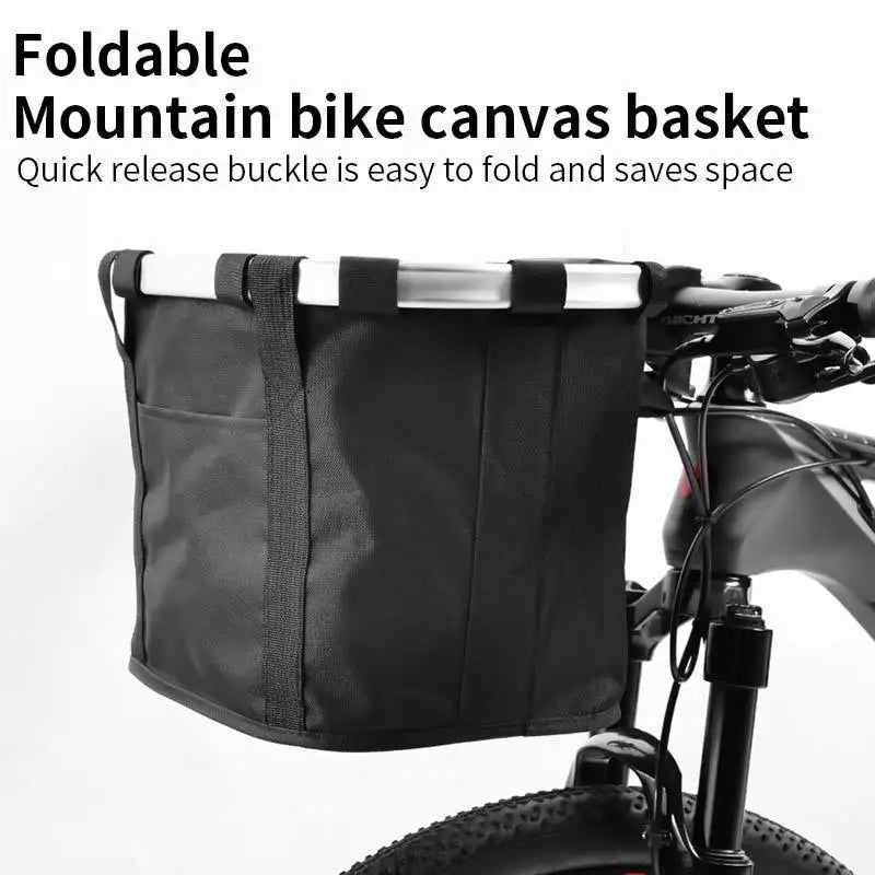 Bicycle Front Basket Bike Small Pet Dog Carry Pouch 2in1 Detachable