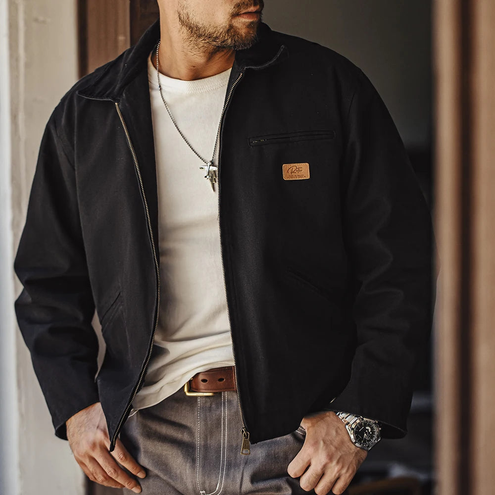 Maden Retro Canvas Detroit Hunting J001 Jacket with Heavyweight Cotton