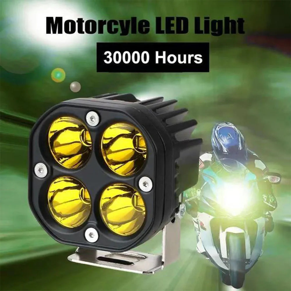 3 inch Mini LED Work Light Square Car Yellow White Motorcycle