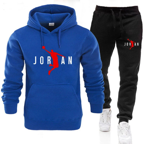 2024 Fall Winter Men's Tracksuit Hoodie Pants 2Pcs Sets Suit Leisure