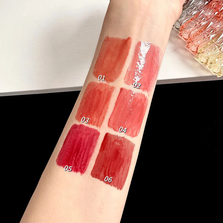 Lip Gloss Long-lasting Moisturizing Easy Halo-dyeing Waterproof Mirror