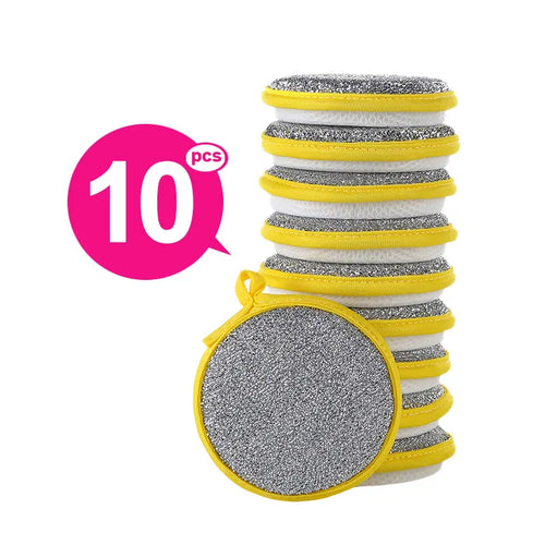 10/5/3PCS Double Side Dishwashing Sponge Dish Washing Brush Pan Pot