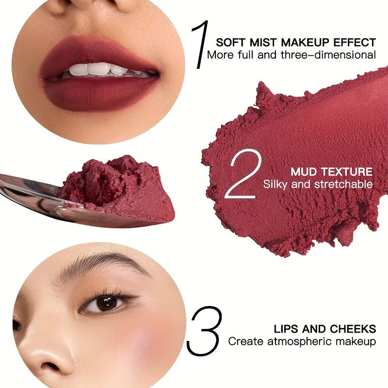 19 colors Matte Velvet Lip Gloss Waterproof Liquid Lipstick Nude Black