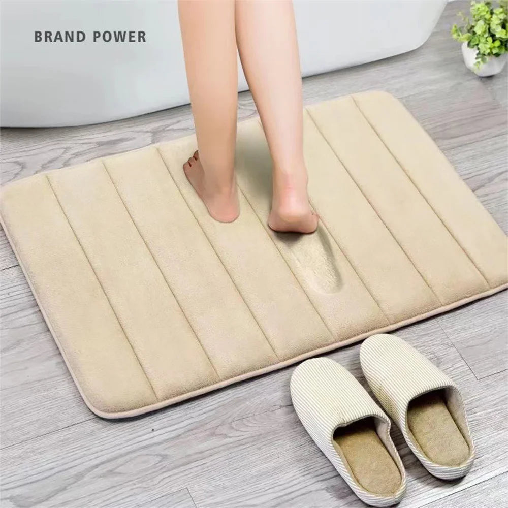 Super Absorbent Bath Mat Non Slip Rugs Bathroom Carpets Soft Memory