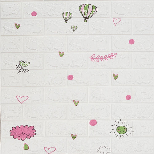 70cm*1m 3D Self-adhesive Wall Sticker Imitation Brick Bedroom Home