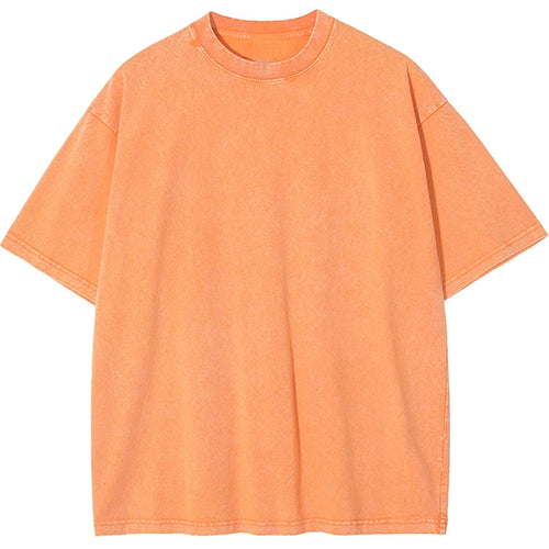 Vintage Snowflake Point Solid Color T-Shirts For Men Women 100% Cotton