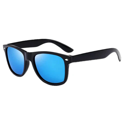 Classic Square Polarized Sunglasses Men Women Retro Black Sun Glasses