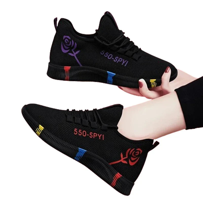 Tenis Feminino 2024 Women Vulcanized Shoes Air Mesh Light Soft