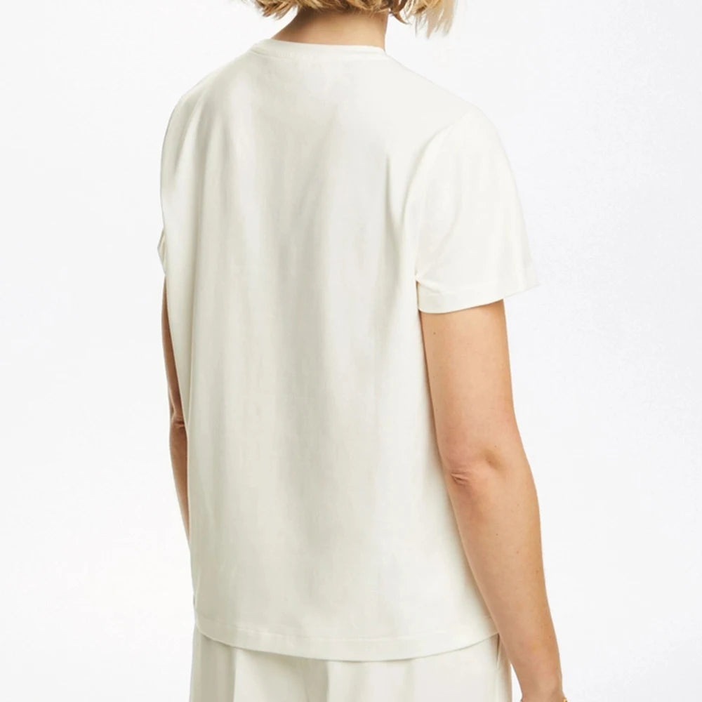 CHCH Women T-Shirts Short Sleeved Tees Casual New White Tops Women's