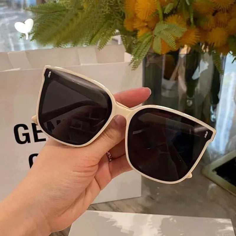 Fashion Korean Personality Ins Trend Black Square Frame UV400