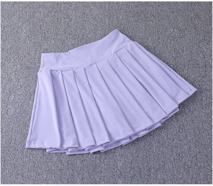 2024 New Best-Selling Pleated Nylon Spandex High Waisted Pocket Skirt