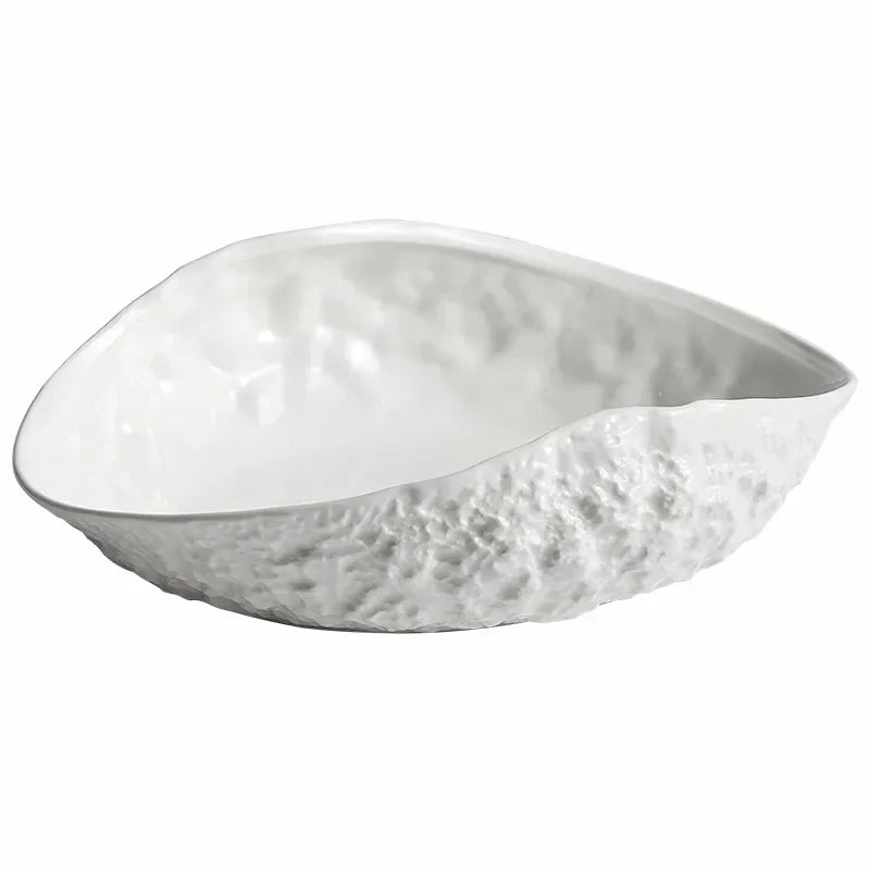 Creative White Plate Ceramic Tableware Restaurant Pasta Plate