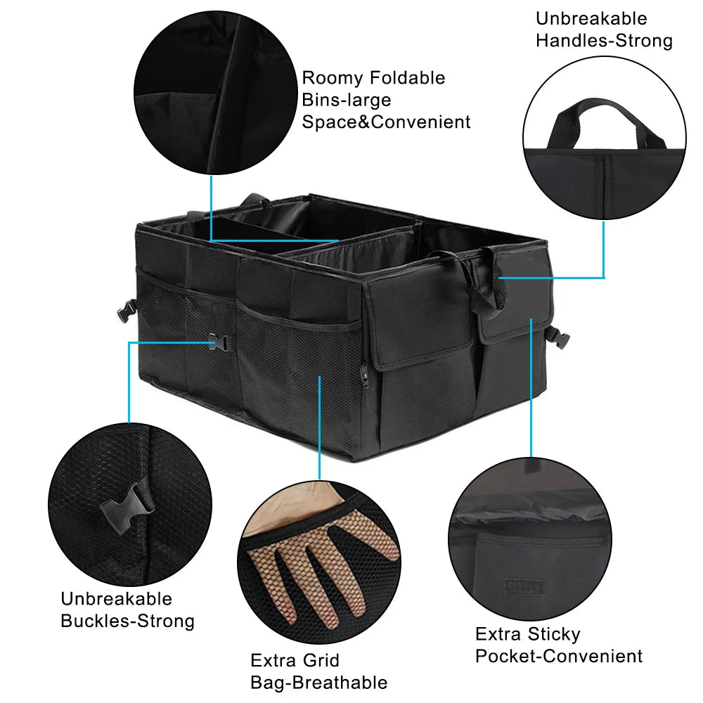 Big Capacity Collapsible Car Storage Box Trunk Cargo Case Repair Tools