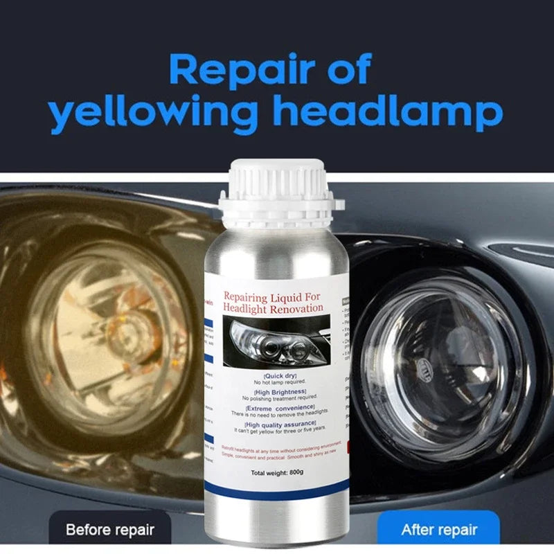 Car Headlight Polish Restoration Kit Automotive Headlight Care Tool
