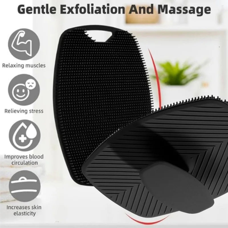 Exfoliating Silicone Bath Brush Portable Massage Bath Brush Body