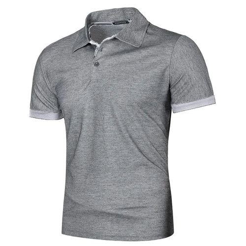 New Mens Short Sleeve Polo Shirt Solid Color Streetwear Lightweight