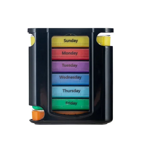 7 Days Pill Medicine Box Weekly Monthly Tablet Holder Storage