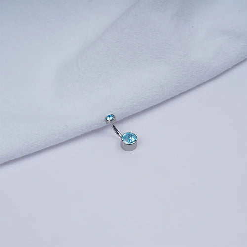 G23 Titanium Premium Gem Stone Belly Button Rings Body Piercing