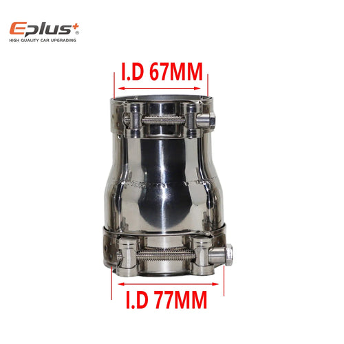 54MM-77MM Universal Stainless Steel Reducer Adapter Motorcycle Car