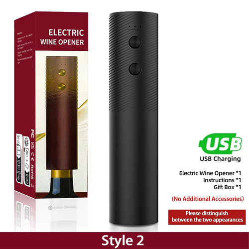 Electric Wine Bottle Opener Automatic Red Wine Corkscrew Rechargeable
