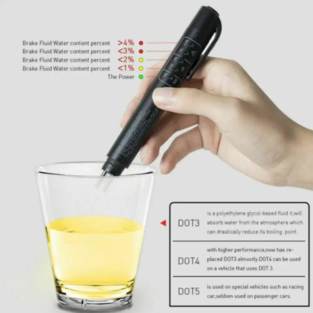 Universal Brake Fluid Tester Accurate Oil Quality Diagnostic Tools LED