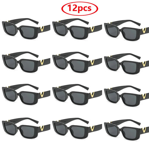 Fashion Rectangle Sunglasses Women Luxury Brand Vintage Small Frame