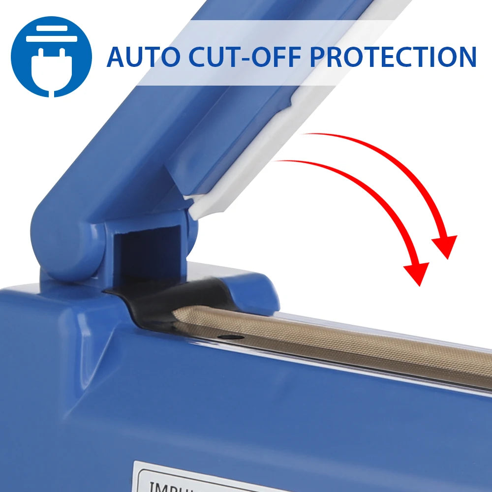 Impulse Sealer Manual Heat Sealer Machine for 8 inch Plastic Bags,