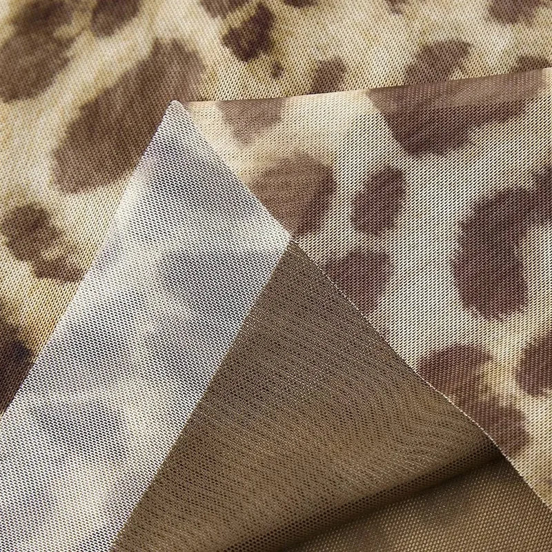 TRAF Leopard Long Skirts Women's 2024 Spring Summer Autumn Elegant