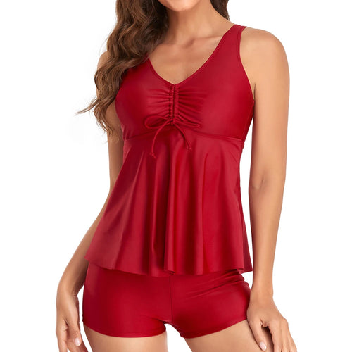 Tankini Two Piece Swimsuit Women 2025 Push Up Swimwear Female Big Size