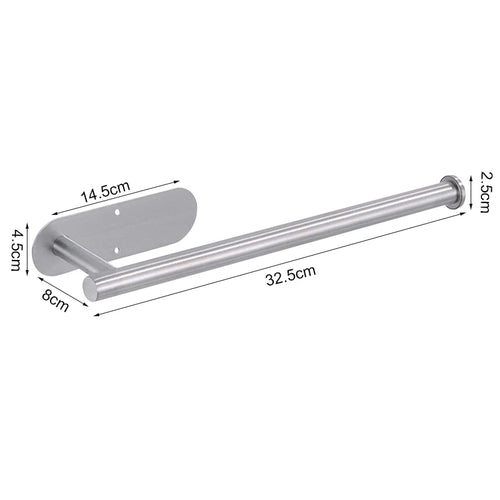 Stainless Steel Paper Towel Holder for Bathroom Kitchen No Punch Wall