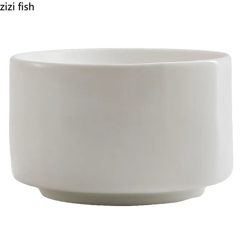 Ceramic Dinner Plate Creative Cylindrical Dessert Plate Snack Plate