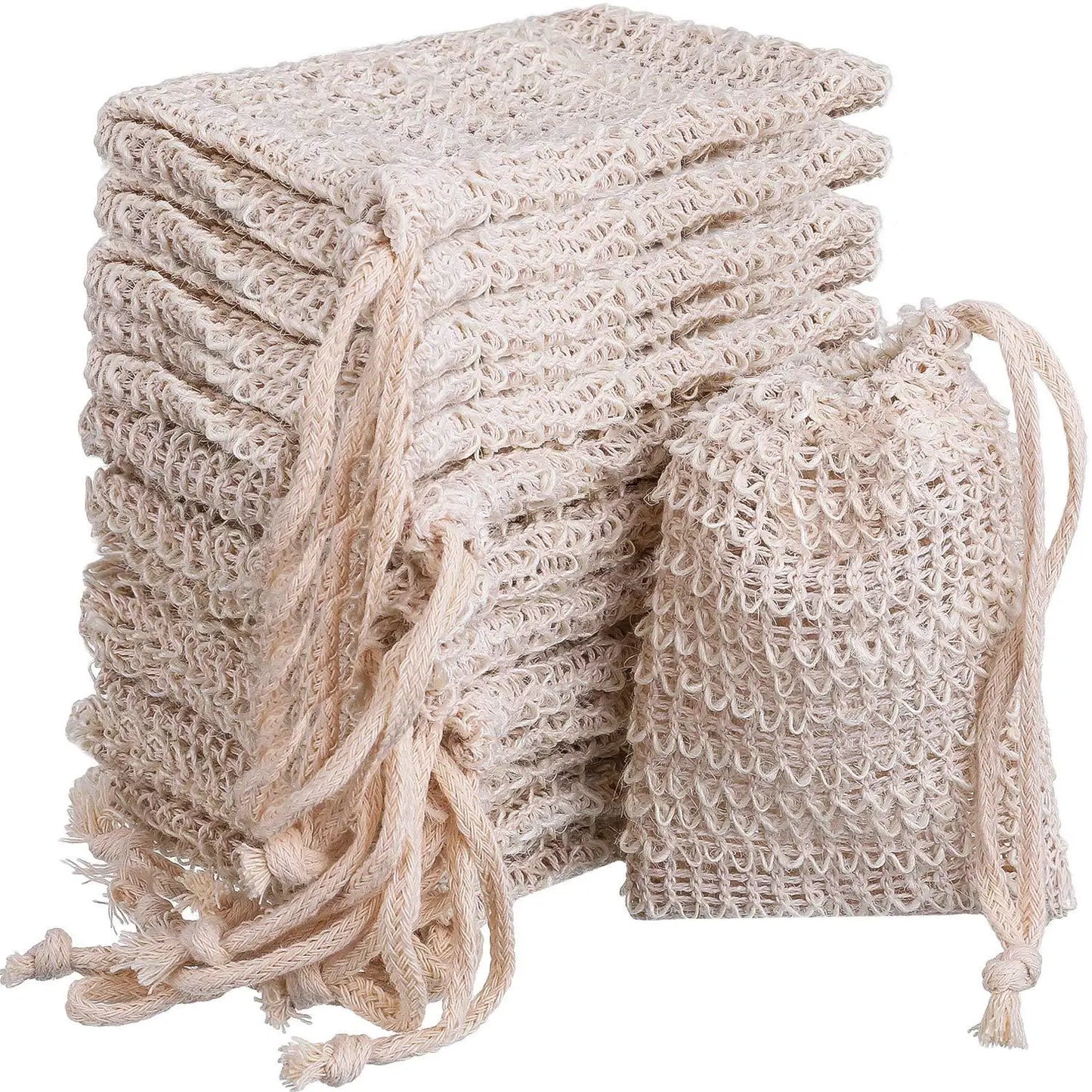 Handmade Soap Bag New Ramie And Jute Bubble Net for Household Bathroom