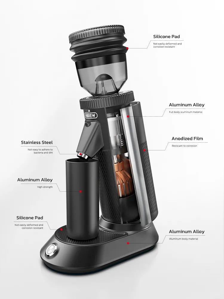 HiBREW G5 48mm Conical Burr Electric Coffee Grinder Compact Portable