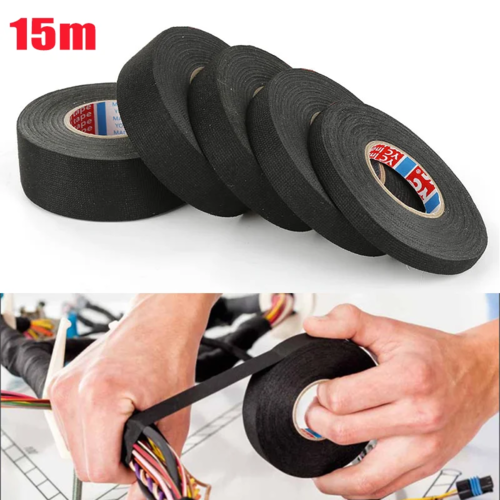 15M 9/15/19/25/32MM Heat-resistant Adhesive Cloth Fabric Tape For