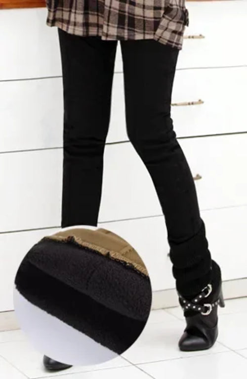 clothes S-4XL Women Pencil Pants High Waist Skinny Thick Velvet Warm