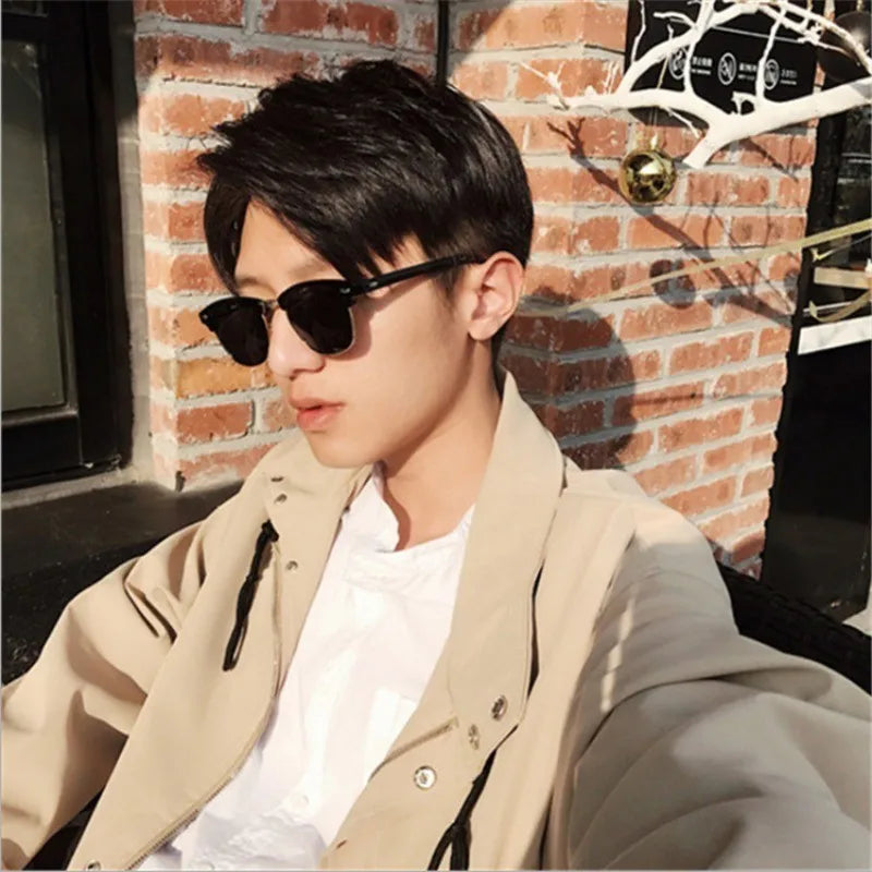 Classic UV Protection Summer Sunglasses for Men Oval Frame Driving