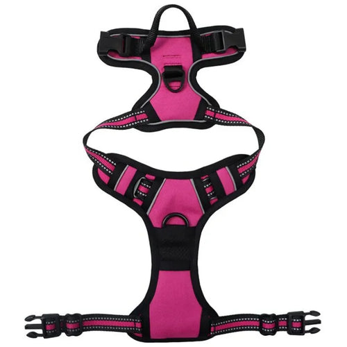 Pet Dog Harness Reflective Adjustable Breathable Vest Chest Strap for