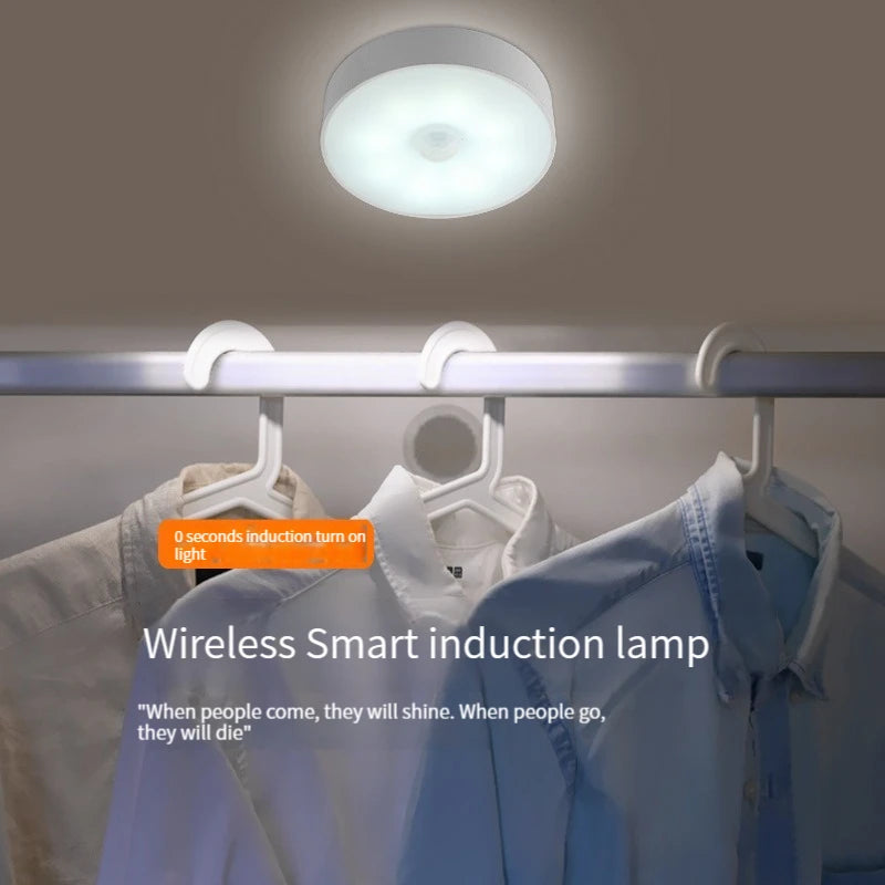 Rechargeable Wireless Intelligent Body Sensor Light Warm Light White