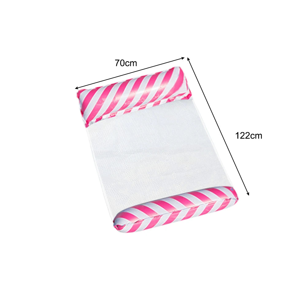Foldable Floating Water Hammock Float Lounger Inflatable Pool Mat
