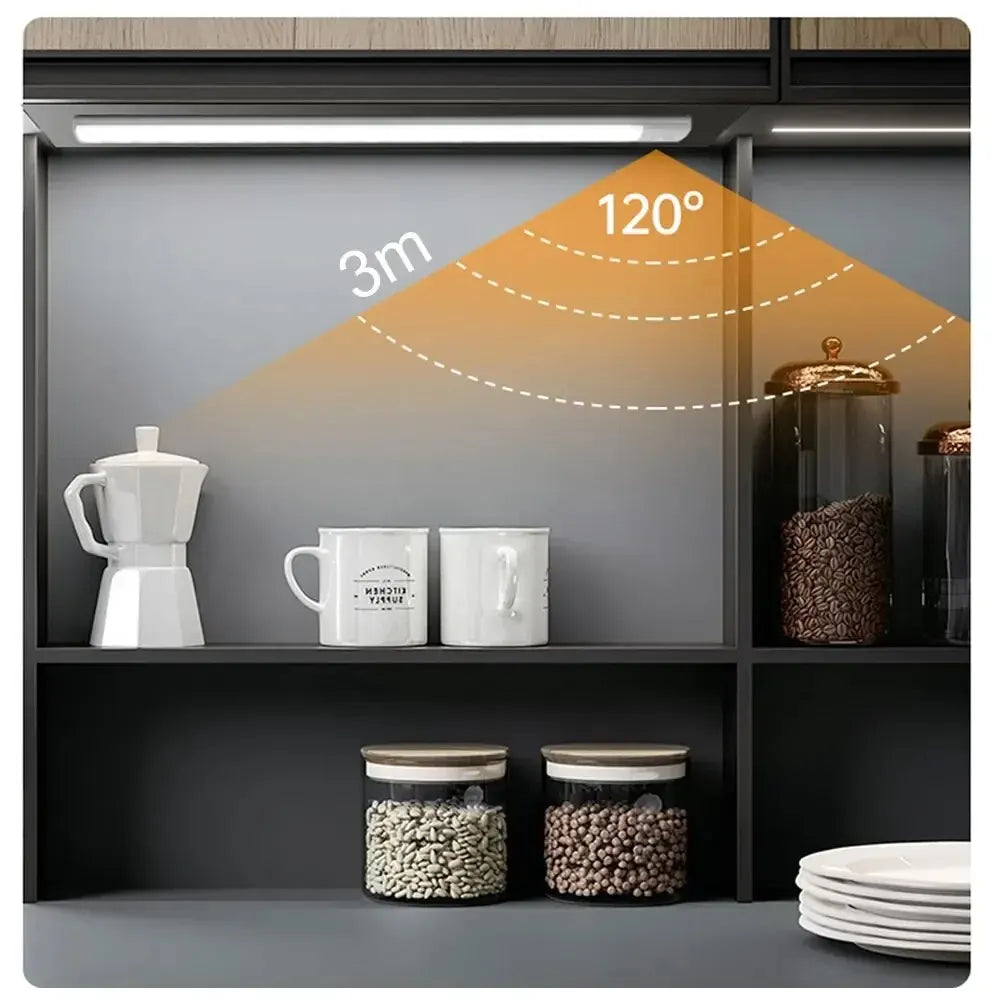 Cabinet Lights Motion Sensor LED Wireless USB Under Ultra Thin Night