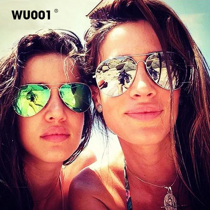 OCYCO Fashion Sunglasses For Men Women Pilot Driving Fishing Metal Sun