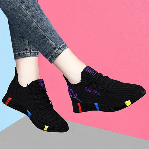 Tenis Feminino 2024 Women Vulcanized Shoes Air Mesh Light Soft