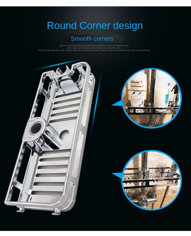 Multifunction Home Decor Organizer Bathroom Lifting Rod Removable