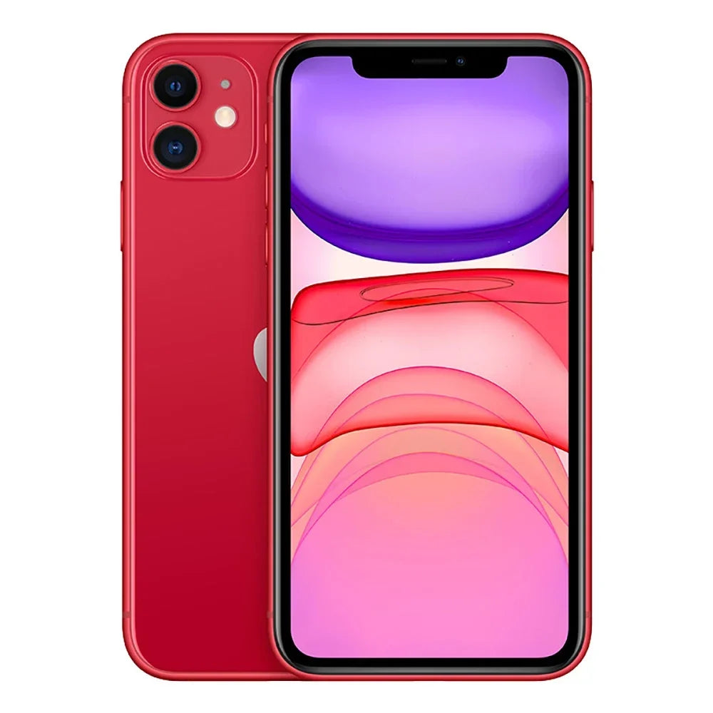Original Unlocked Apple iPhone 11 4G LTE Mobile Phone NFC 64/128/256GB ROM 6.1'' IPS Screen 12MP A13 Bionic Hexa-core CellPhone