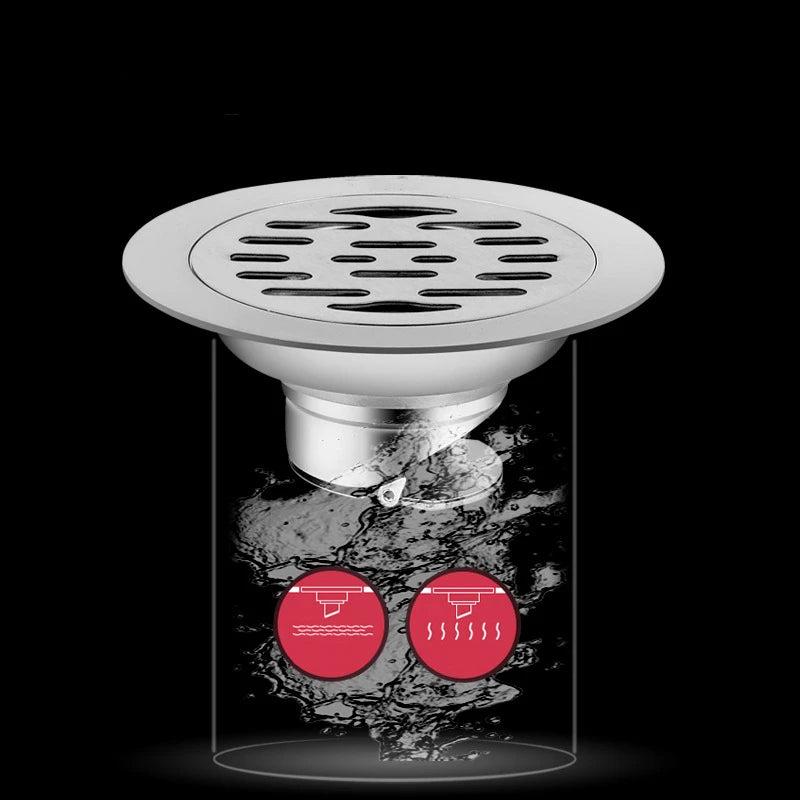 304 Stainless steel Floor Drains Anti-odor Drainer Shower Strainer