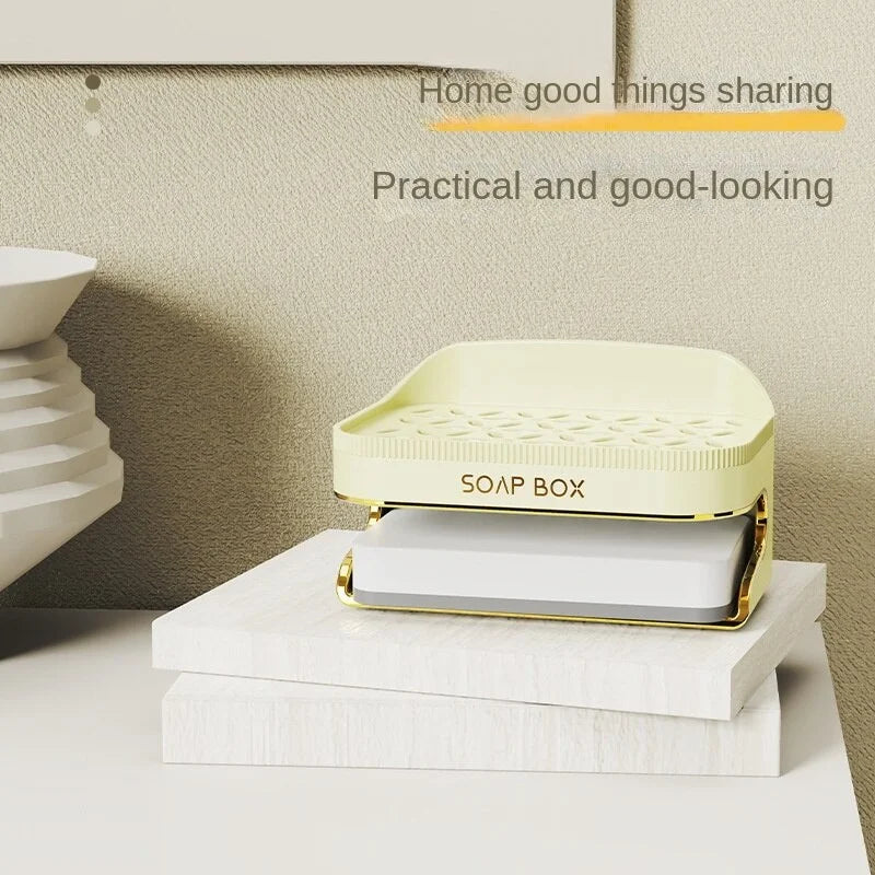 Elegant Soap Holder With Self-Adhesive, Wall-Mounted, No Drilling,No