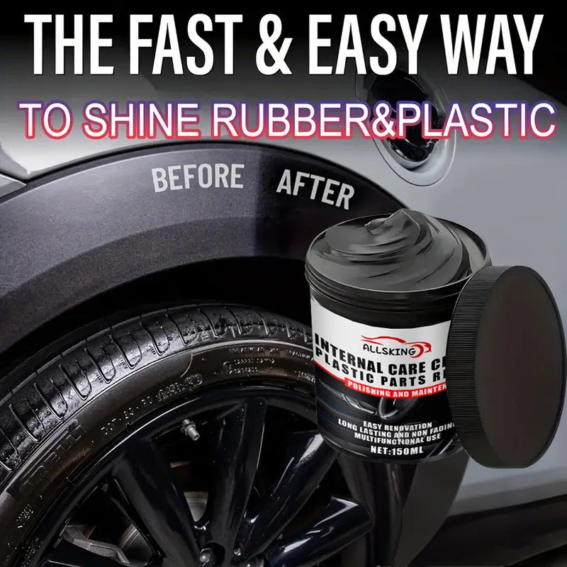 Multi-purpose automotive interior renovation wax plastic parts repair